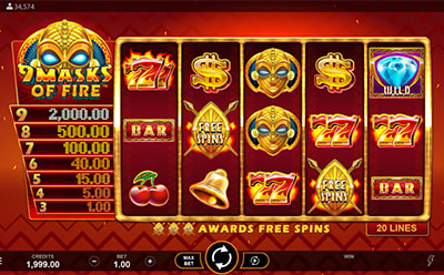 9 Masks of Fire Slot Mobile