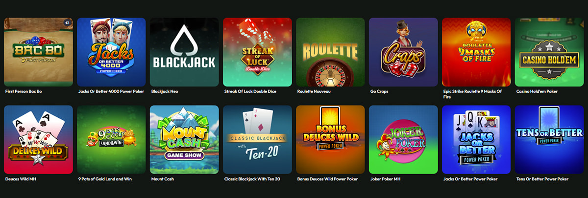 The Betsolid Roulette, Blackjack & Other Table Games