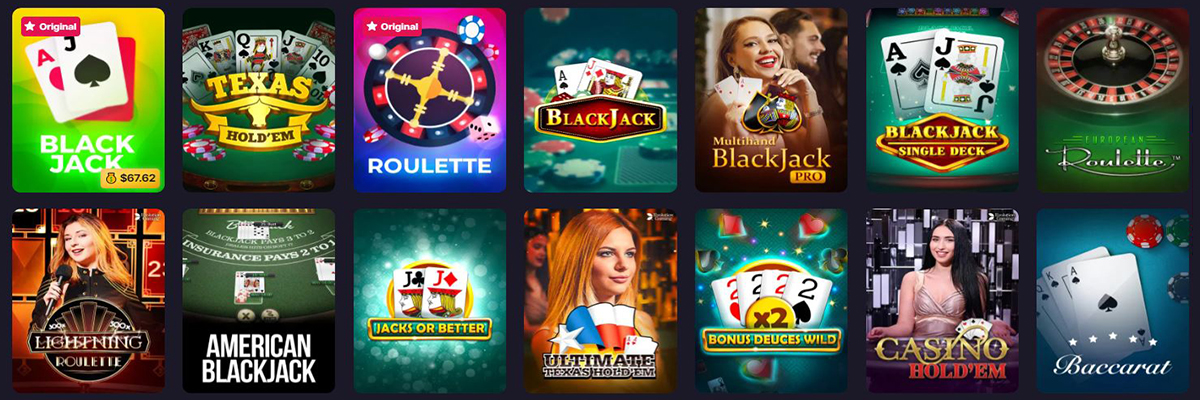 The BitStarz Roulette, Blackjack & Other Table Games