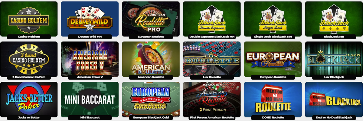 The Energy Roulette, Blackjack & Other Table Games