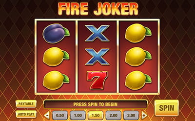 The Fire Joker Slot Game at the Mr Green Maltese Online Casino