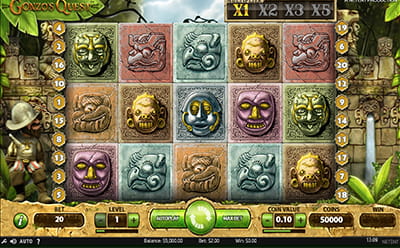 The Gonzo's Quest Slot Game at the Casumo Maltese Online Casino