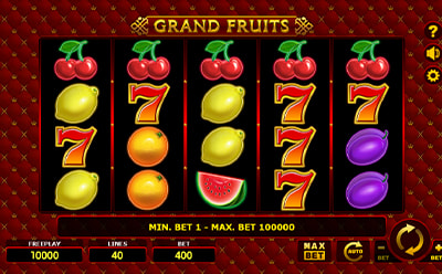 The Grand Fruits Slot Game at the Hyper Casino Maltese Online Casino