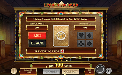 Legacy of Dead Slot Bonus game