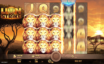 Lion Strike Slot Bonus game