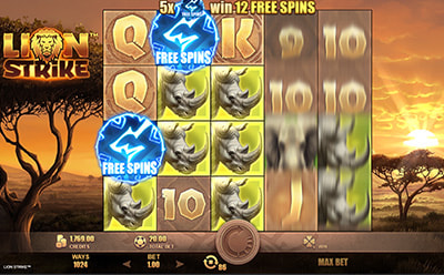 Lion Strike Slot Free Spins