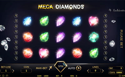 The Mega Diamonds Jackpot Slot Game at the JackpotCity Maltese Online Casino