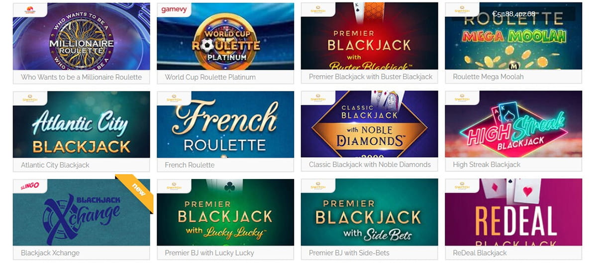 The
Playzee Roulette, Blackjack & Other Table Games