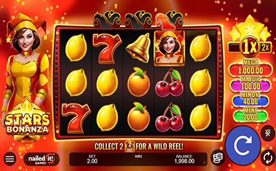 The Stars Bonanza Slot Game at the Betway Maltese Online Casino