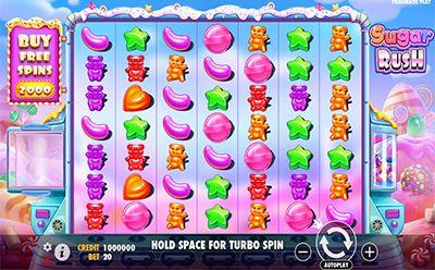 The Sugar Rush Slot Game at the SpinYoo Maltese Online Casino